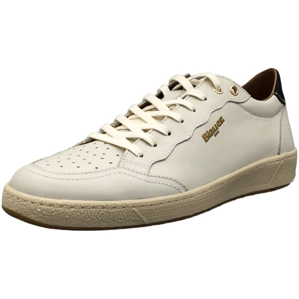 Schuhe Herren Derby-Schuhe & Richelieu Blauer Schnuerschuhe S4MURRAY01/LEA/WHI Weiss