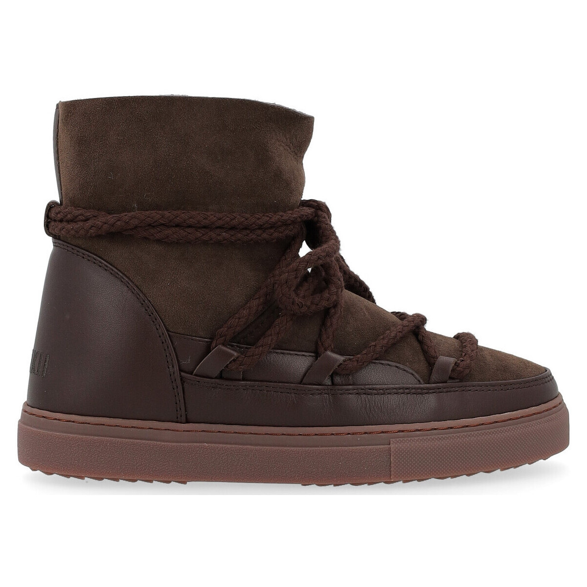 Schuhe Damen Ankle Boots Inuikii Stiefel  Sneaker  Classic aus braunem Leder und Other