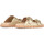 Schuhe Damen Sandalen / Sandaletten Pon´s Quintana Slipper  aus platinfarbenem Leder Other