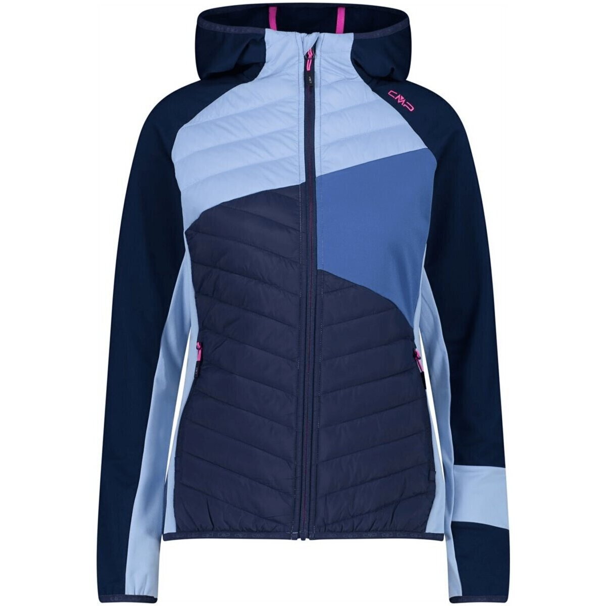 Kleidung Damen Sweatshirts Cmp Sport WOMAN JACKET FIX HOOD HYBRID 33E6106/25MR Blau