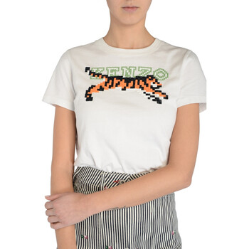 Kenzo T-Shirt  mit weißer Pixel-Stickerei Other
