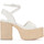 Schuhe Damen Sandalen / Sandaletten PALOMA BARCELÓ Weiße Sandale mit Absatz von Paloma Barcelò Other