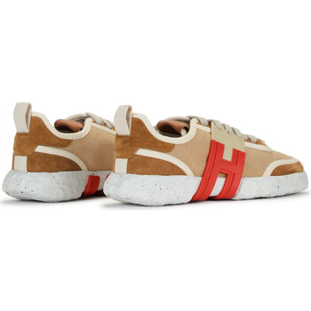 Hogan Sneaker   -3R aus braunem und rotem Segeltuch Other