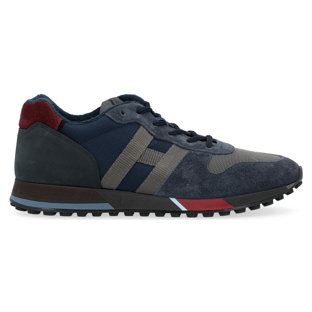 Schuhe Sneaker Hogan Sneaker  H383 blau-grau und bordeauxrot Other