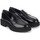 Schuhe Damen Slipper Hogan Mokassin aus schwarzem Leder  H543 Other