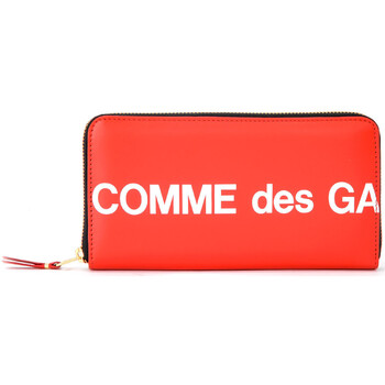 Comme Des Garcons  Geldbeutel Brieftasche Comme Des Garçons Wallet Huge Logo aus rotem