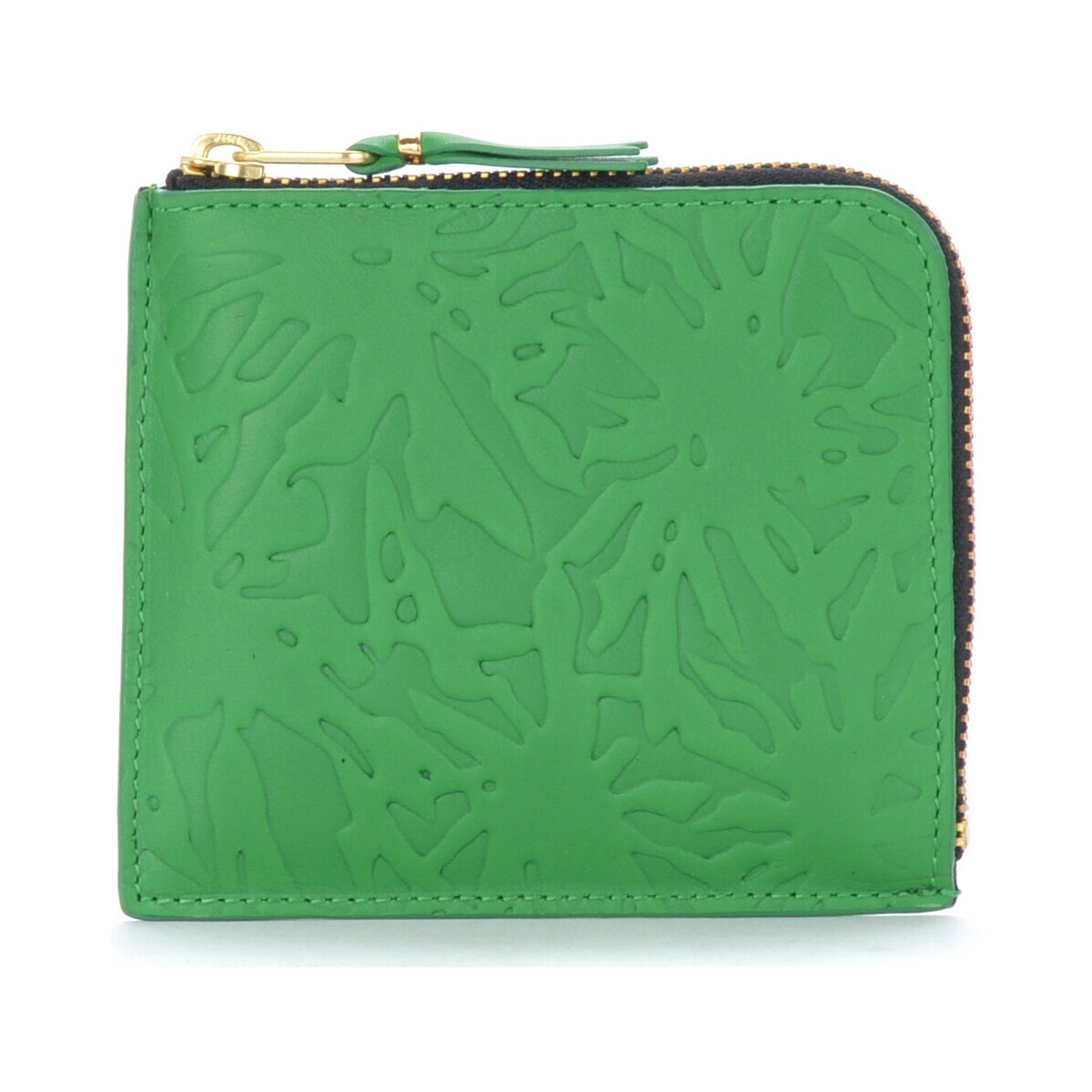 Taschen Portemonnaie Comme Des Garcons Brieftasche Comme Des Garçons Wallet Geprägter Wald aus Grün