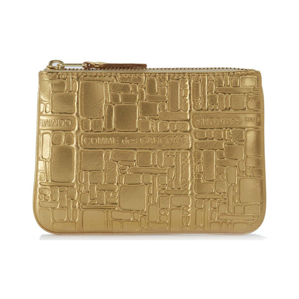 Taschen Portemonnaie Comme Des Garcons Comme des Garçons Brieftasche aus bedrucktem goldenem Leder Other