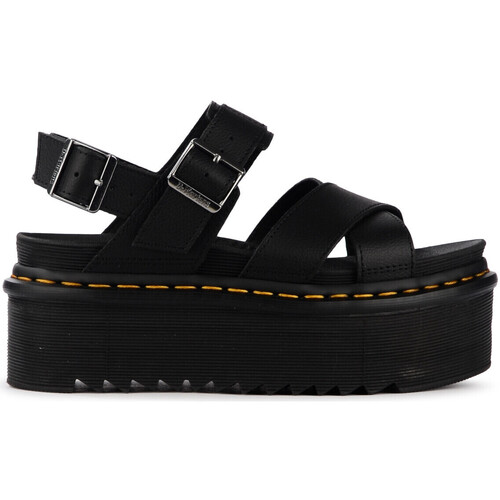 Schuhe Damen Sandalen / Sandaletten Dr. Martens Sandale  Voss II Quad aus schwarzem Leder Other