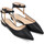Schuhe Damen Derby-Schuhe & Richelieu Twin Set Ballerina  aus schwarzem veganem Leder Other