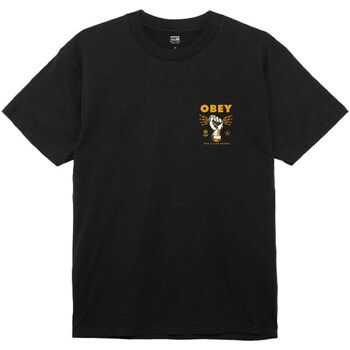 Kleidung Herren T-Shirts Obey 165263779 Schwarz