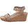 Schuhe Damen Sandalen / Sandaletten Papillio Sandaletten Soley Ring-Buckle Embossed Leather 1026895 Beige