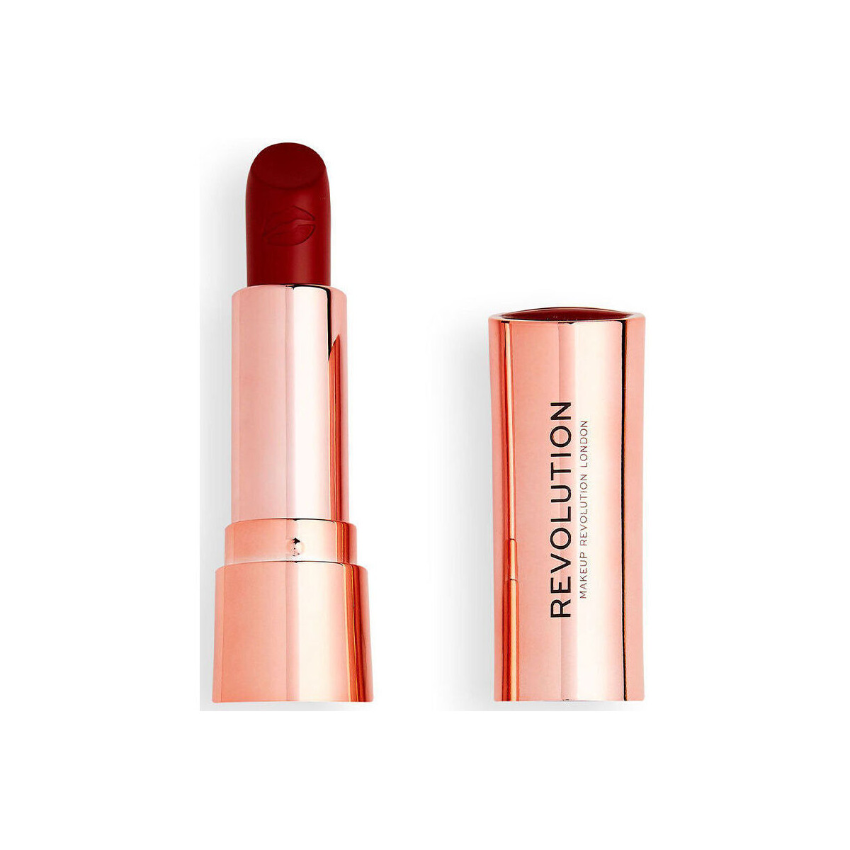 Beauty Damen Lippenstift Revolution Make Up Satin Kiss Lipstick ruby 