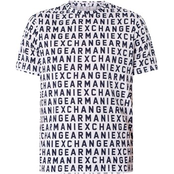 EAX  T-Shirt T-Shirt mit Markenmuster