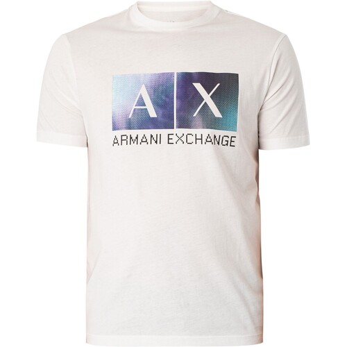 Kleidung Herren T-Shirts EAX Grafisches T-Shirt Weiss