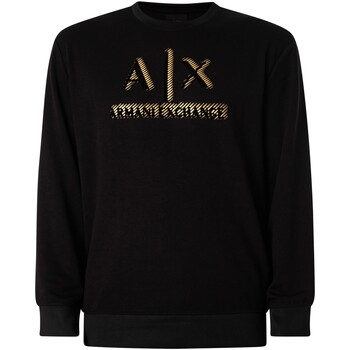 Kleidung Herren Sweatshirts EAX Sweatshirt mit Logo-Grafik Schwarz
