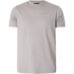 Kleidung Herren T-Shirts Barbour Philip T-Shirt mit Bündchen Grau