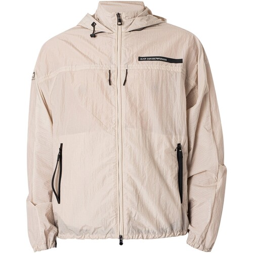 Kleidung Herren Trainingsjacken Emporio Armani EA7 Leichte Jacke mit Logo Beige