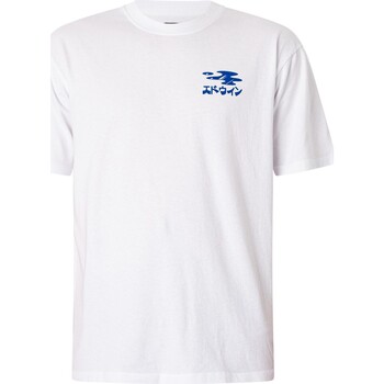 Edwin  T-Shirt T-Shirt mit feuchtigkeitsspendender Grafik am Rücken