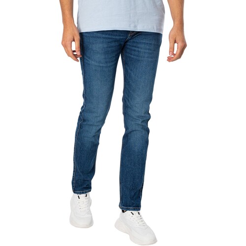 Kleidung Herren Slim Fit Jeans BOSS 708 Slim-Jeans Blau
