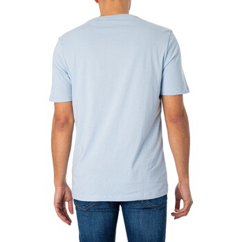 BOSS Dero222 T-Shirt mit Logo auf der Brust Blau