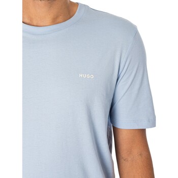 BOSS Dero222 T-Shirt mit Logo auf der Brust Blau