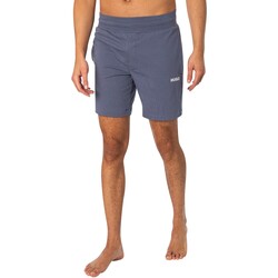 Kleidung Herren Shorts / Bermudas BOSS Lounge-Linked-Sweatshorts Blau