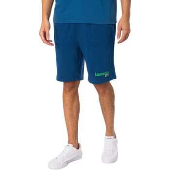 Kleidung Herren Shorts / Bermudas Lacoste Marken-Sweatshorts Blau