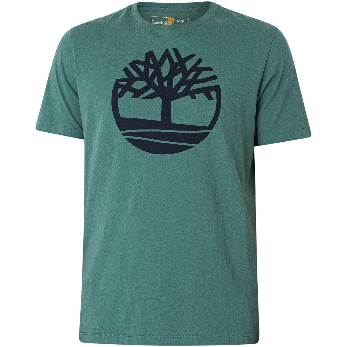 Kleidung Herren T-Shirts Timberland Baum-Logo-T-Shirt Grün