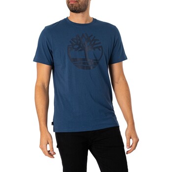 Timberland Baum-Logo-T-Shirt Blau