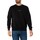 Kleidung Herren Sweatshirts Tommy Hilfiger Sweatshirt mit Rundhalsausschnitt und Logo-Besatz Schwarz