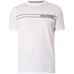 Kleidung Herren Pyjamas/ Nachthemden Tommy Hilfiger Lounge Brand Line T-Shirt Weiss