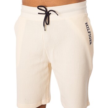 Tommy Hilfiger Sweat-Shorts mit Lounge-Logo Beige