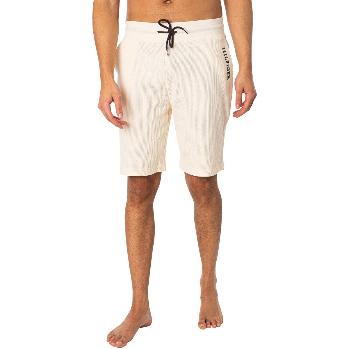Kleidung Herren Pyjamas/ Nachthemden Tommy Hilfiger Sweat-Shorts mit Lounge-Logo Beige