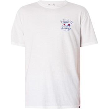 Kleidung Herren T-Shirts Tommy Jeans Reguläres Neuheits-Grafik-T-Shirt Weiss