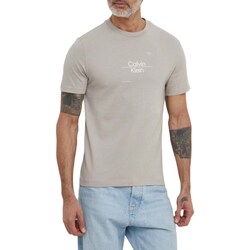 Kleidung Herren Langärmelige Polohemden Calvin Klein Jeans K10K112489 Beige