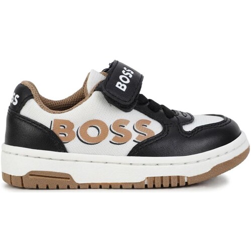 Schuhe Jungen Sneaker High BOSS J50875 Schwarz