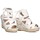 Schuhe Damen Leinen-Pantoletten mit gefloch Luna Collection 73589 Weiss
