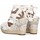 Schuhe Damen Leinen-Pantoletten mit gefloch Luna Collection 73589 Weiss