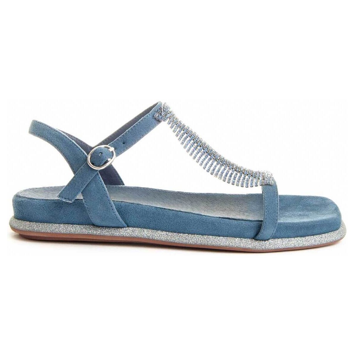 Schuhe Damen Sandalen / Sandaletten Leindia 88545 Blau