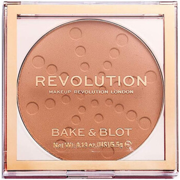 Beauty Damen Blush & Puder Makeup Revolution Back- und Finish-Puder Bake & Blot Orange