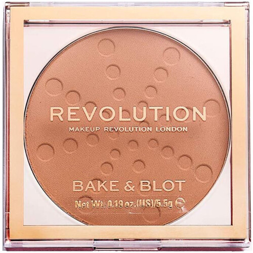 Beauty Damen Blush & Puder Makeup Revolution Back- und Finish-Puder Bake & Blot - Peach Orange