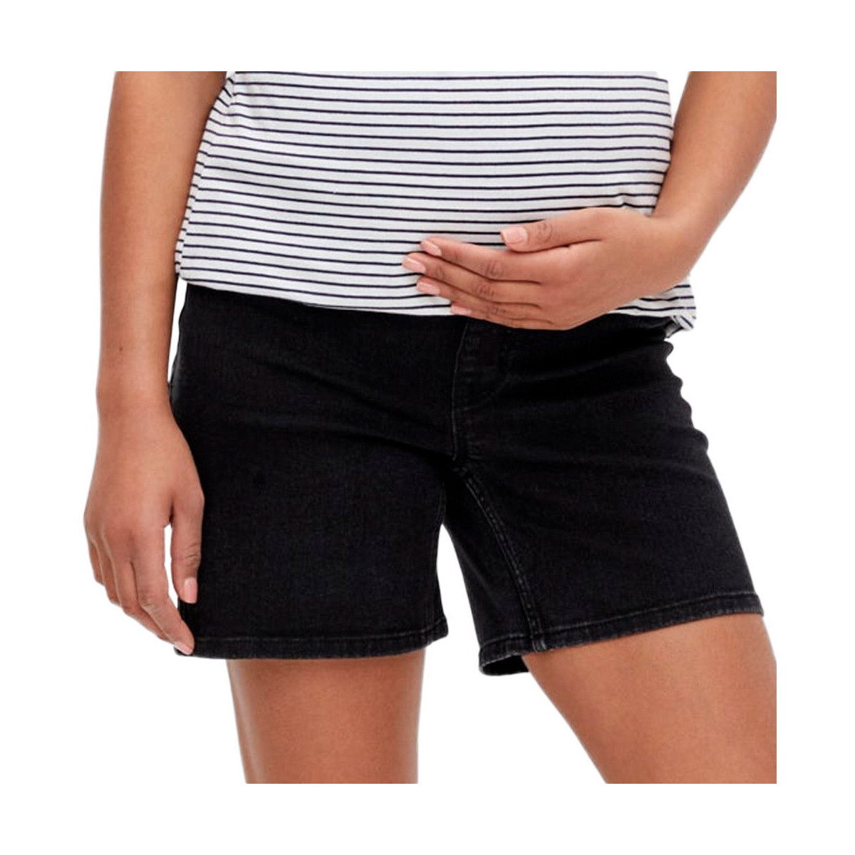 Kleidung Damen Shorts / Bermudas Mamalicious 20015438 Schwarz