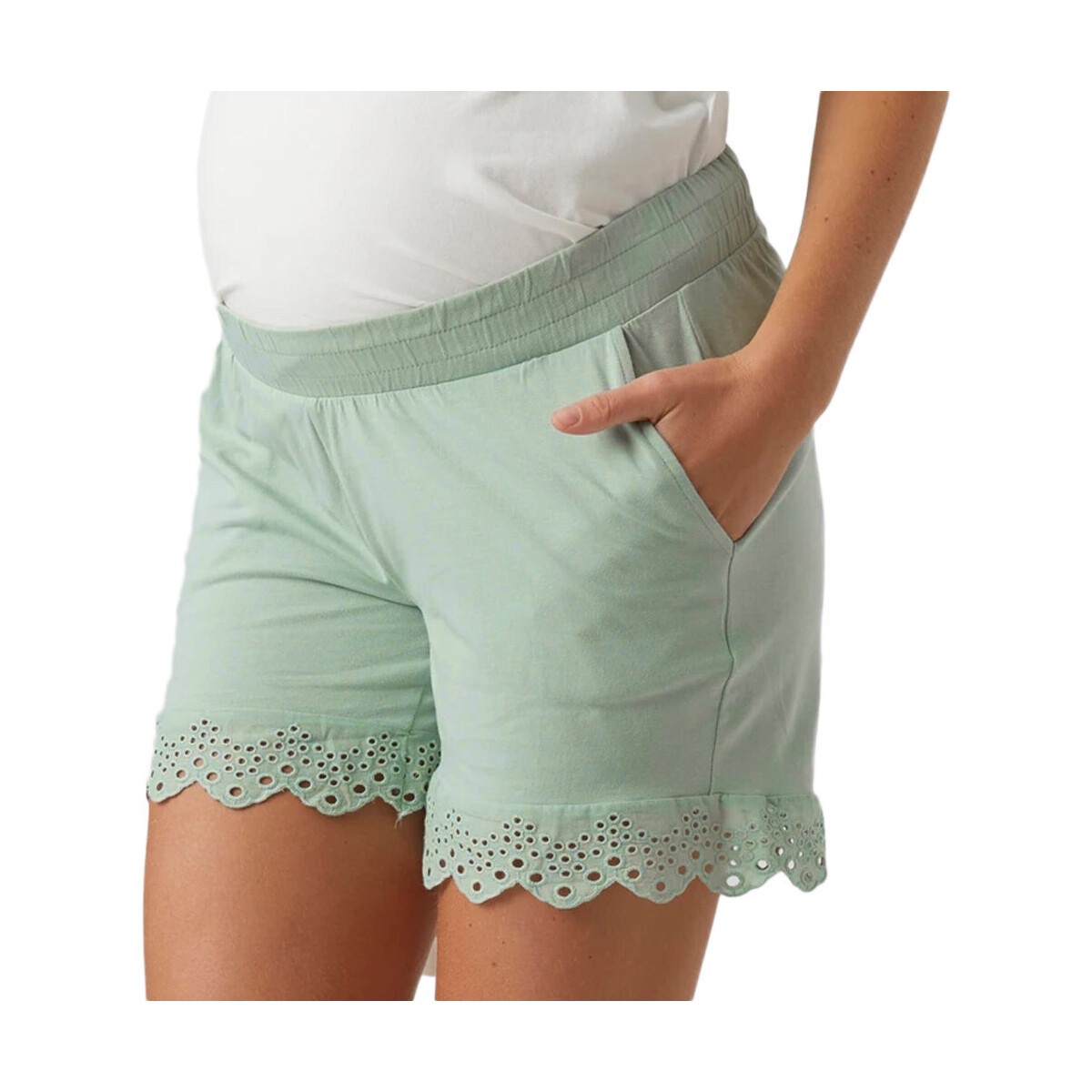 Kleidung Damen Shorts / Bermudas Mamalicious 20018421 Grün