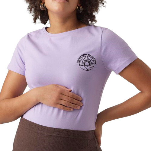 Kleidung Damen T-Shirts & Poloshirts Mamalicious 20018355 Violett