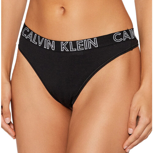 Unterwäsche Damen Strings Calvin Klein Jeans 000QD3636E Schwarz