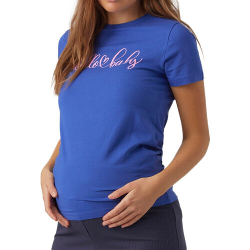 Kleidung Damen T-Shirts & Poloshirts Mamalicious 20017285 Blau