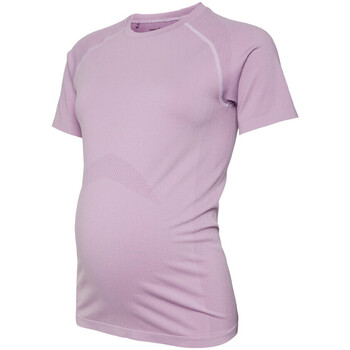 Kleidung Damen T-Shirts & Poloshirts Mamalicious 20017271 Violett