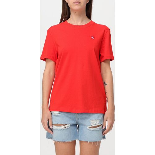 Kleidung Damen T-Shirts & Poloshirts Calvin Klein Jeans J20J223226 XA7 Rot