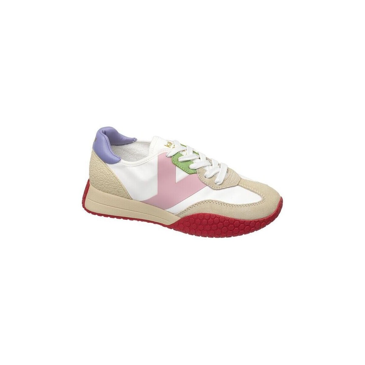 Schuhe Damen Sneaker Kehnoo A00KW9312 145WF-WHITE/PINK/LILLA Weiss